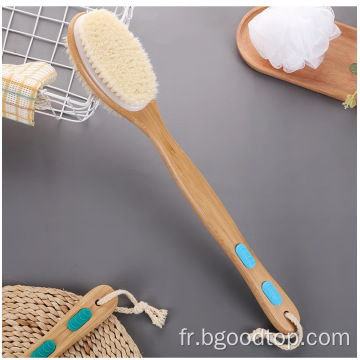 Brosse de douche avec des poils doux et raides